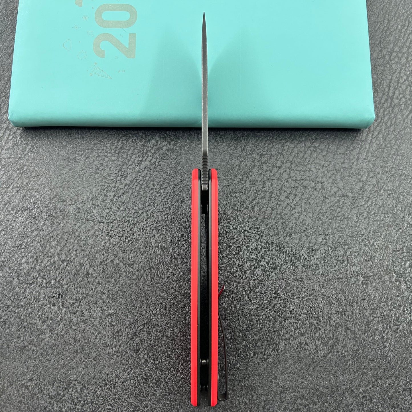 KUBEY knife KU322Y Tityus Linerlock Black Red Folding knife