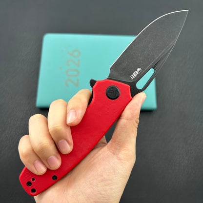 KUBEY knife KU322Y Tityus Linerlock Black Red Folding knife