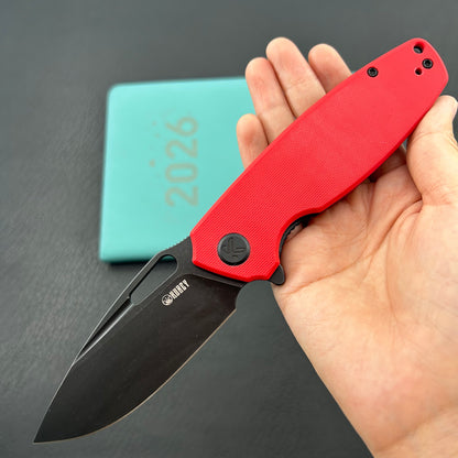 KUBEY knife KU322Y Tityus Linerlock Black Red Folding knife