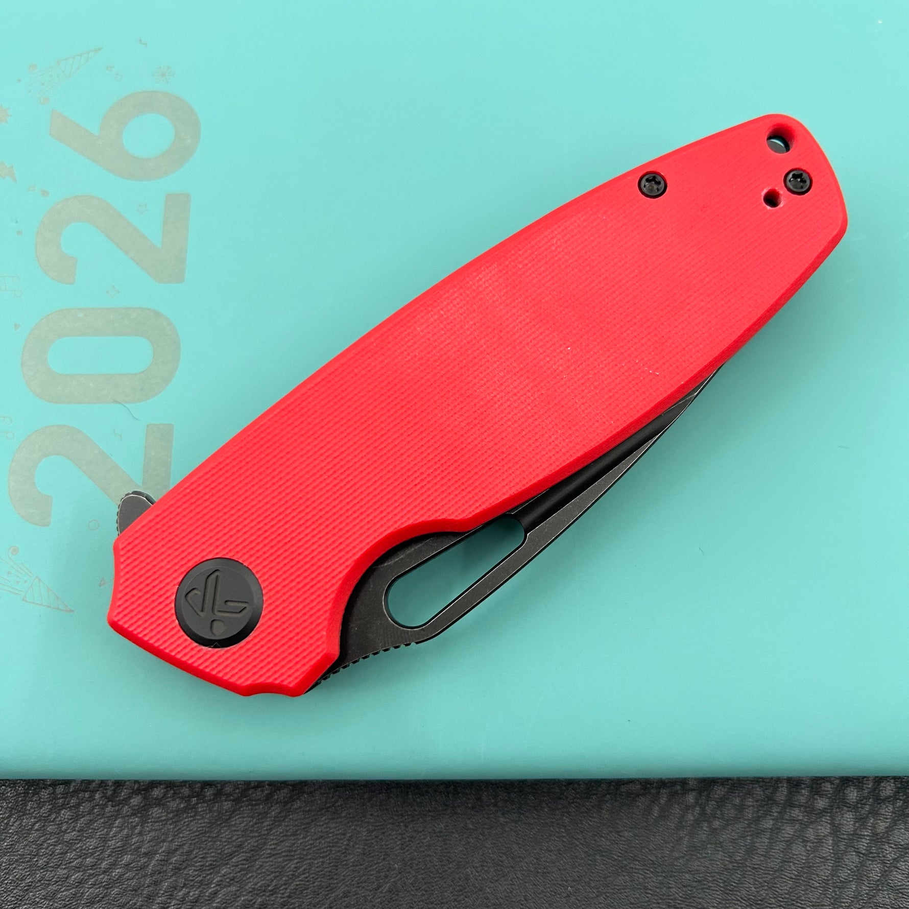 KUBEY knife KU322Y Tityus Linerlock Black Red Folding knife