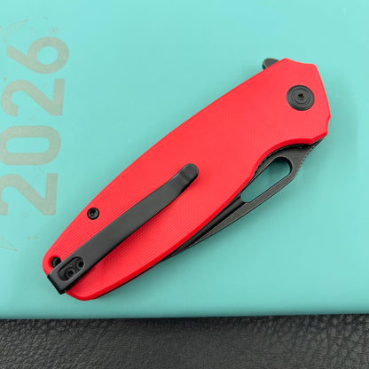 KUBEY knife KU322Y Tityus Linerlock Black Red Folding knife