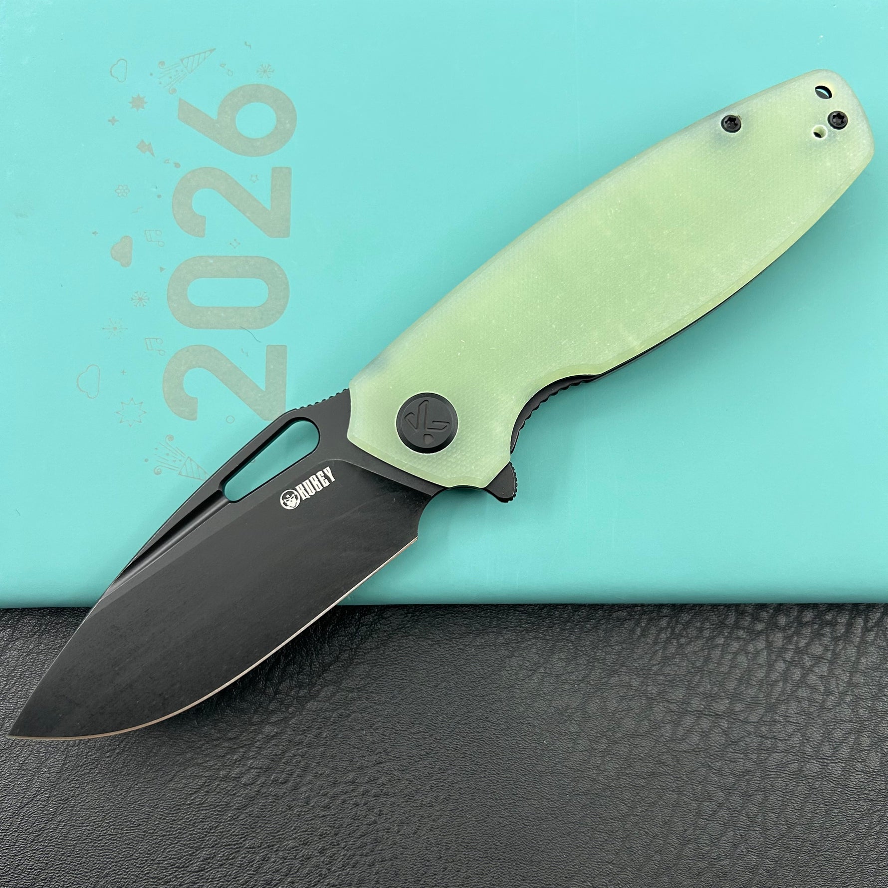 KUBEY knife KU322X Tityus Linerlock Black Jade Folding knife