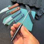 KUBEY knife KU413 Thorn Fixed Blade Knife  G10 Micarta Handle 2.8"  14C28N Fixed  Knife