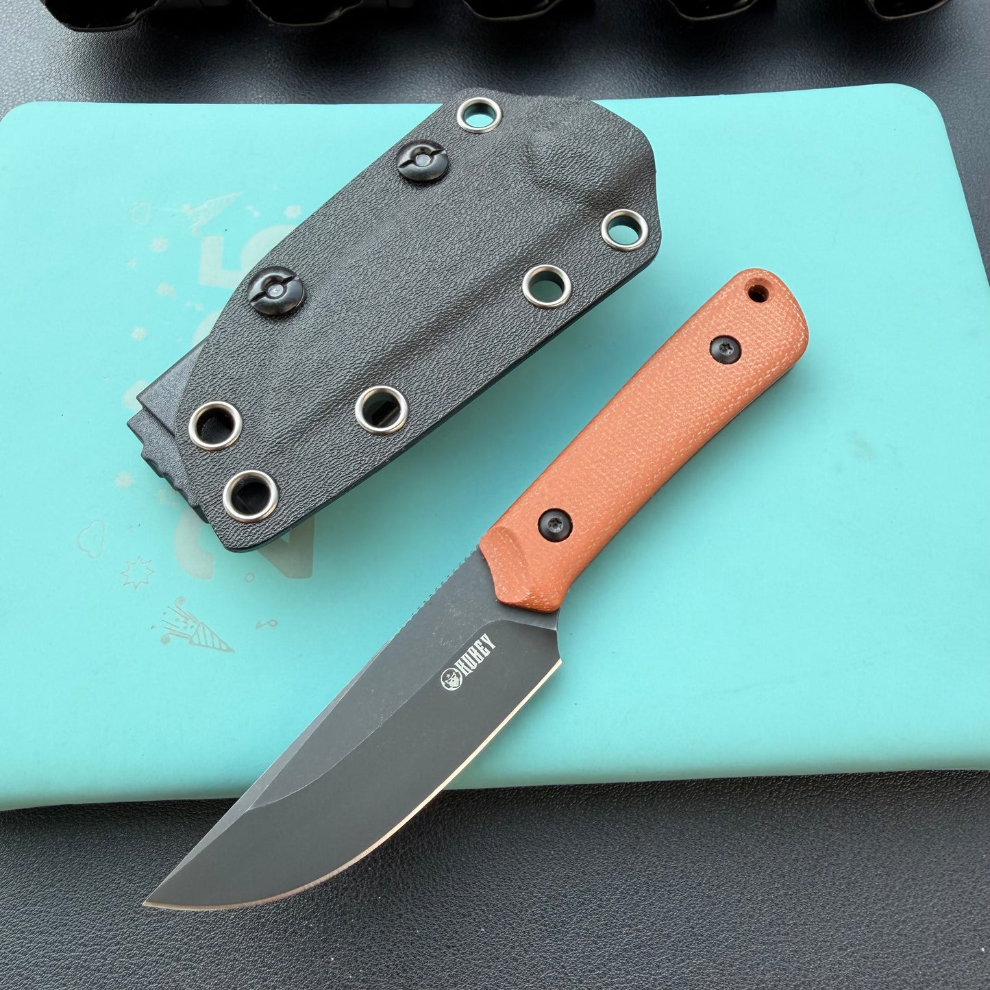 KUBEY KU413 Thorn Fixed Blade Knife  G10 Micarta Handle 2.8"  14C28N Fixed  Knife