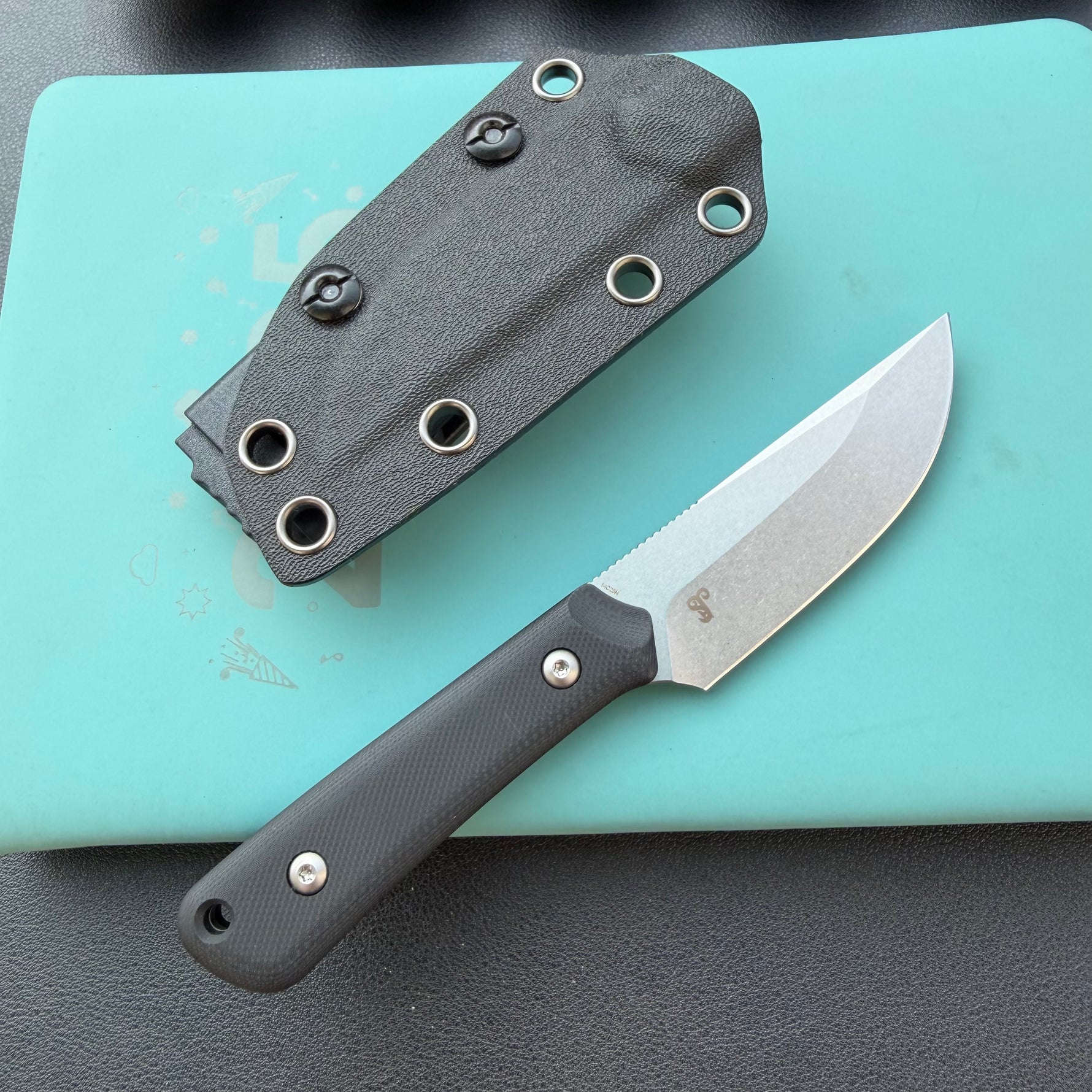 KUBEY knife KU413 Thorn Fixed Blade Knife  G10 Micarta Handle 2.8"  14C28N Fixed  Knife