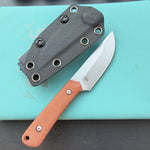 KUBEY knife KU413 Thorn Fixed Blade Knife  G10 Micarta Handle 2.8"  14C28N Fixed  Knife