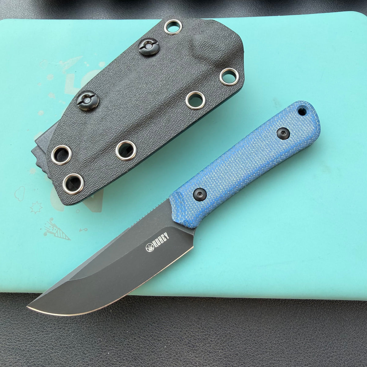 Kubey  Knives KU413 Thorn Fixed Blade Knife  G10 Micarta Handle 2.8"  14C28N Fixed  Knife
