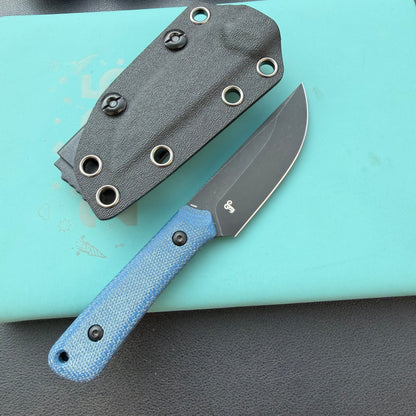 KUBEY KU413 Thorn Fixed Blade Knife  G10 Micarta Handle 2.8"  14C28N Fixed  Knife