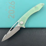 KUBEY knife KU345R Merced Linerlock Jade Folding Knife