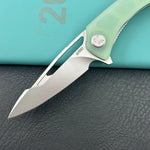 KUBEY knife KU345R Merced Linerlock Jade Folding Knife
