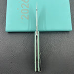 KUBEY knife KU345R Merced Linerlock Jade Folding Knife