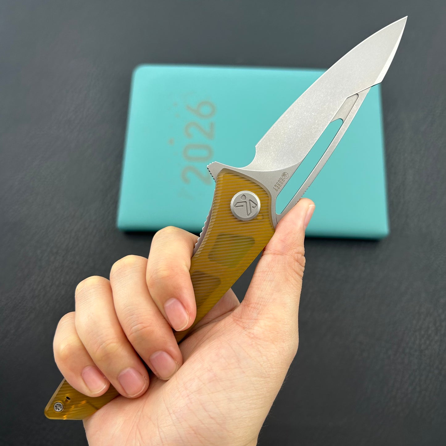 KUBEY knife KU345M Merced Linerlock Ultem Folding Knife