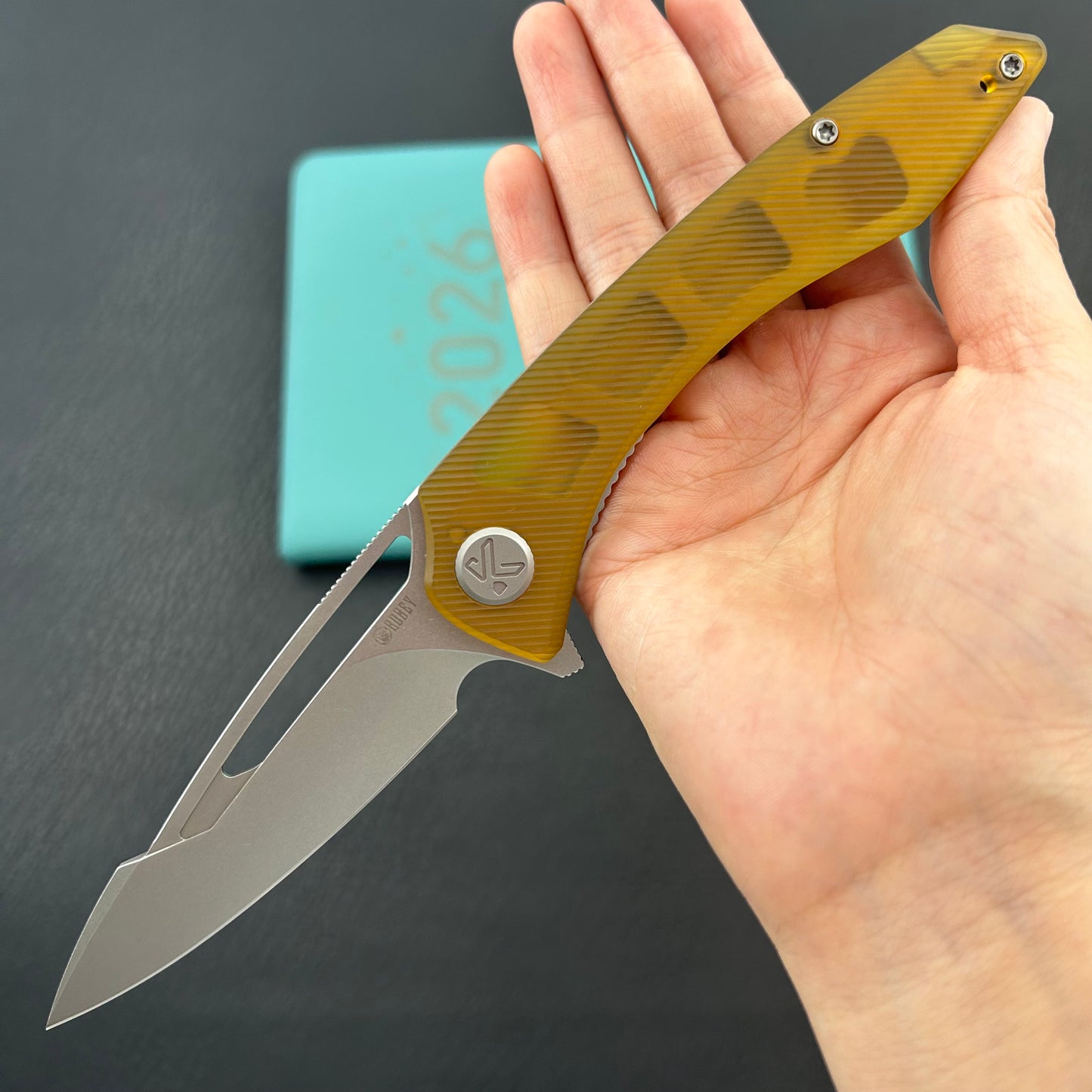 KUBEY knife KU345M Merced Linerlock Ultem Folding Knife