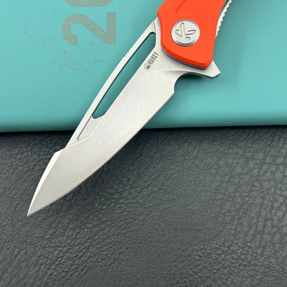 KUBEY knife KU345S Merced Linerlock Orange Folding Knife