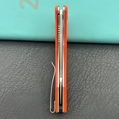 KUBEY knife KU345S Merced Linerlock Orange Folding Knife