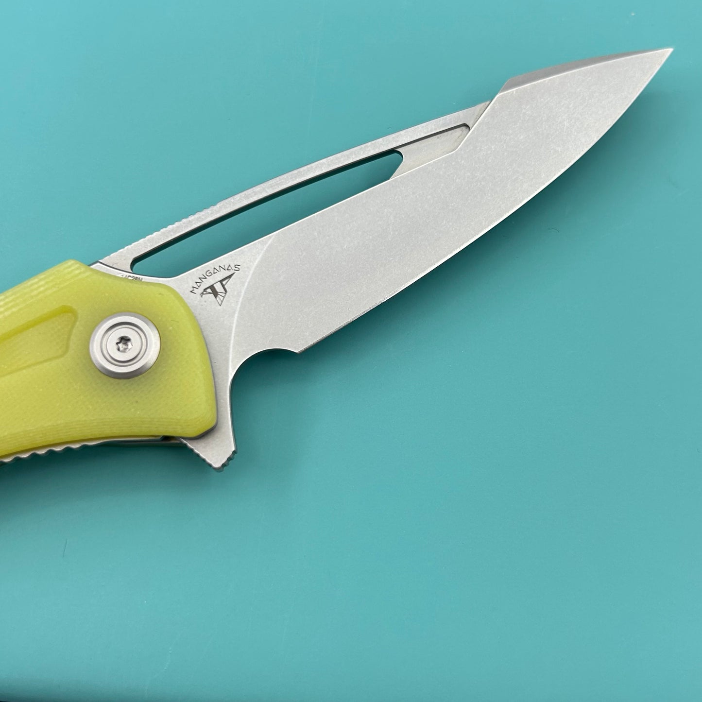 KUBEY knife KU345L Merced Linerlock Yellow Folding Knife
