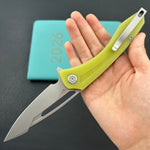 KUBEY knife KU345L Merced Linerlock Yellow Folding Knife