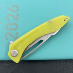 KUBEY knife KU345L Merced Linerlock Yellow Folding Knife