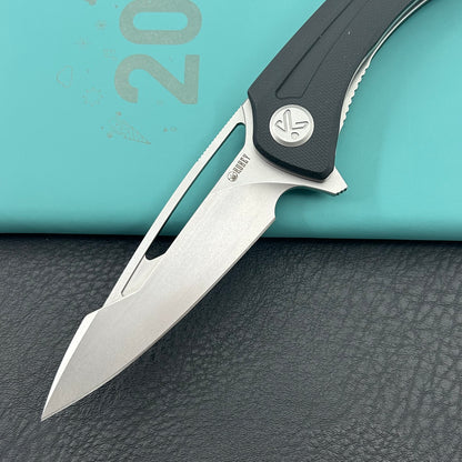 KUBEY knife KU345K Merced Linerlock Black Folding Knife