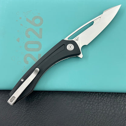 KUBEY knife KU345K Merced Linerlock Black Folding Knife
