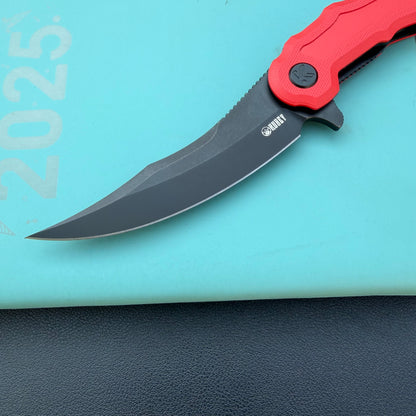 Kubey KNIVES KU346E Crest Pikal Linerlock Black Red