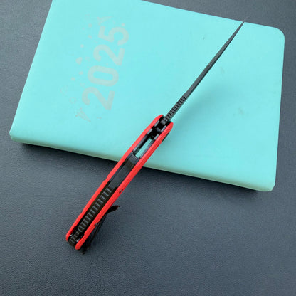 Kubey KNIVES KU346E Crest Pikal Linerlock Black Red