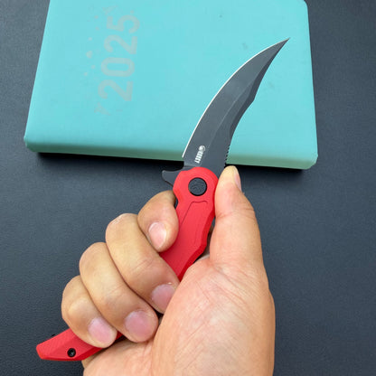 Kubey KNIVES KU346E Crest Pikal Linerlock Black Red