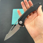KUBEY knife KU345K Merced Linerlock Black Folding Knife