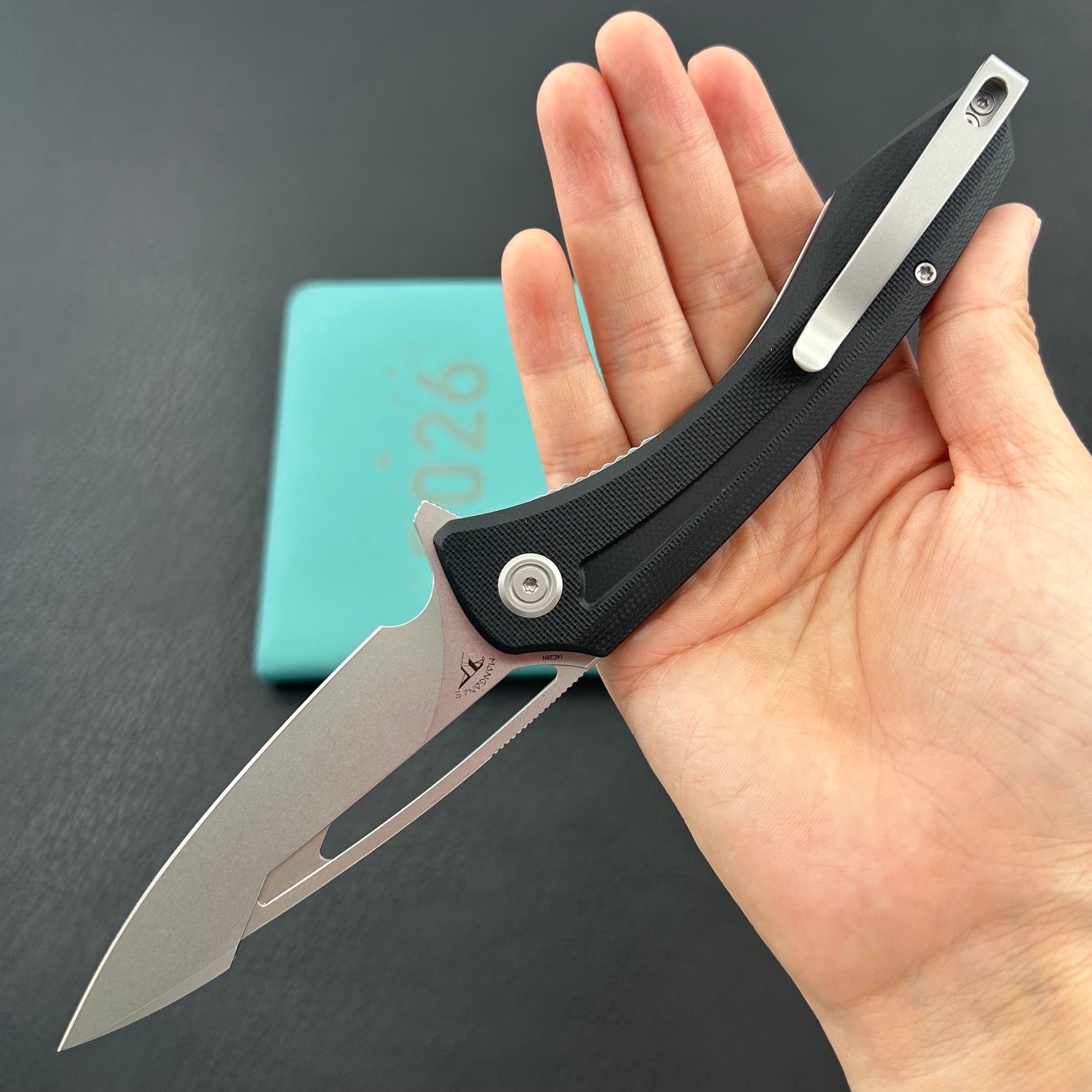 KUBEY knife KU345K Merced Linerlock Black Folding Knife
