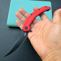 Kubey KNIVES KU346E Crest Pikal Linerlock Black Red
