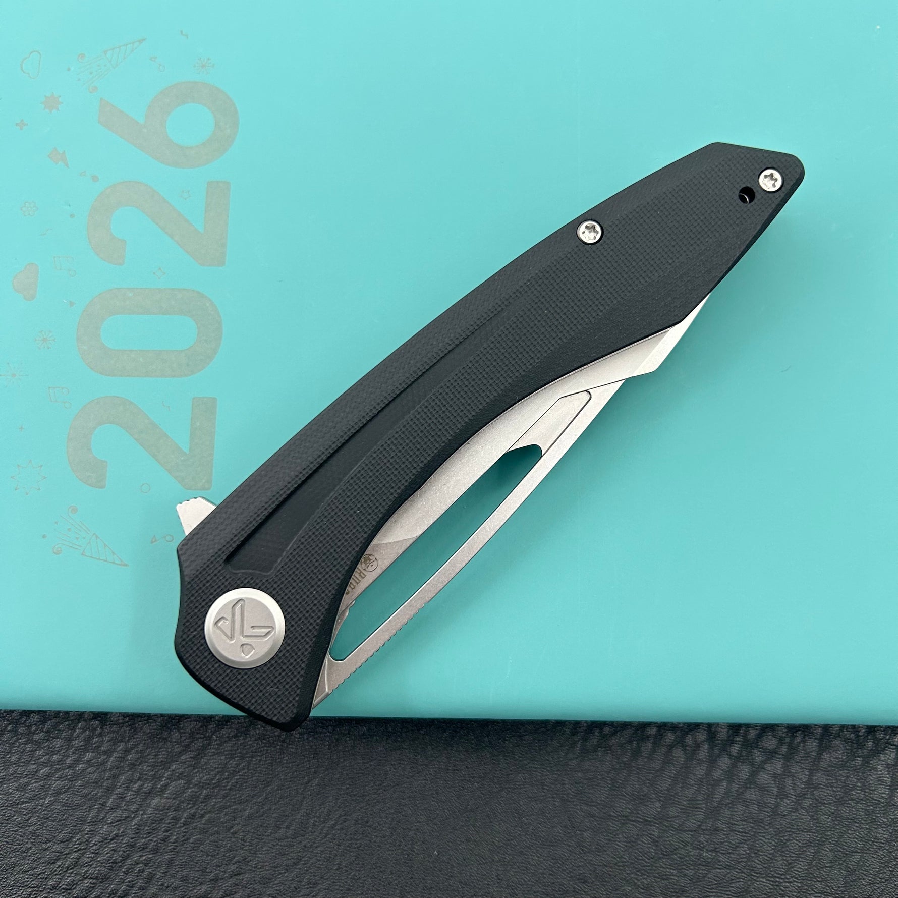 KUBEY knife KU345K Merced Linerlock Black Folding Knife