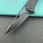 KUBEY knife KU345T Merced Linerlock Blackout Folding Knife