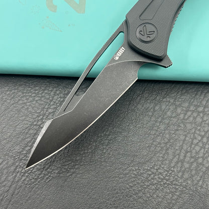 KUBEY knife KU345T Merced Linerlock Blackout Folding Knife