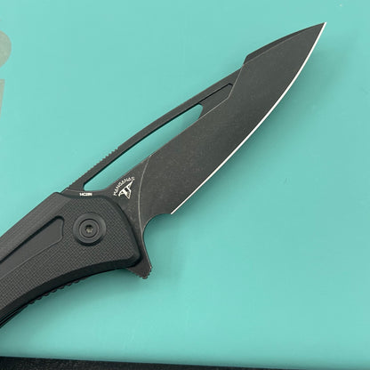 KUBEY knife KU345T Merced Linerlock Blackout Folding Knife