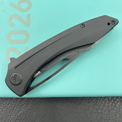 KUBEY knife KU345T Merced Linerlock Blackout Folding Knife