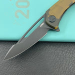 KUBEY knife KU345P Merced Linerlock Black Ultem Folding Knife