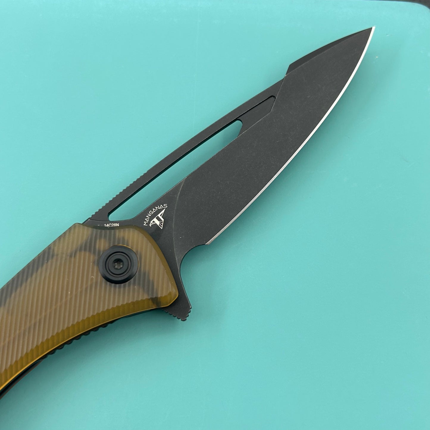 KUBEY knife KU345P Merced Linerlock Black Ultem Folding Knife
