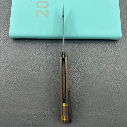 KUBEY knife KU345P Merced Linerlock Black Ultem Folding Knife