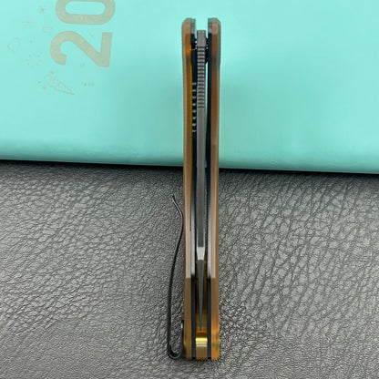 KUBEY knife KU345P Merced Linerlock Black Ultem Folding Knife
