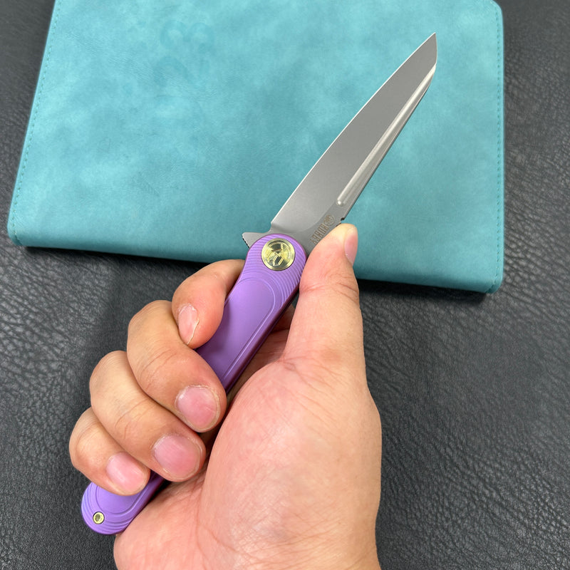 KUBEY KB247F Dandy Frame Lock Gentlemans Pocket Folding Knife Purple 6 –  KnifeGlobal Store