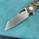 KUBEY KU310 Drake Nest Lliner Lock  Camo G10 Handle D2 Blade Folding Knife EDC Outdoor