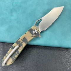 KUBEY KU310 Drake Nest Lliner Lock  Camo G10 Handle D2 Blade Folding Knife EDC Outdoor