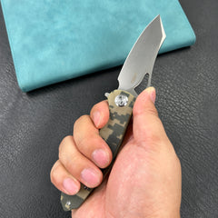 KUBEY KU310 Drake Nest Lliner Lock  Camo G10 Handle D2 Blade Folding Knife EDC Outdoor