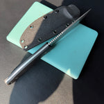 KUBEY knife  KU268A Eskoria Fixed Blade Knife Black G-10 Handle 5.11" Beadblast 14C28N