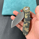 KUBEY KU310 Drake Nest Lliner Lock  Camo G10 Handle D2 Blade Folding Knife EDC Outdoor