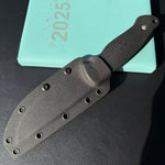 KUBEY knife  KU268A Eskoria Fixed Blade Knife Black G-10 Handle 5.11" Beadblast 14C28N