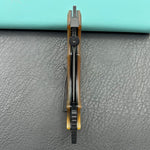 KUBEY knife KU440E Jaw  Pikal Folding Knife Ultem Handle 2.52" Blackwash 14C28N