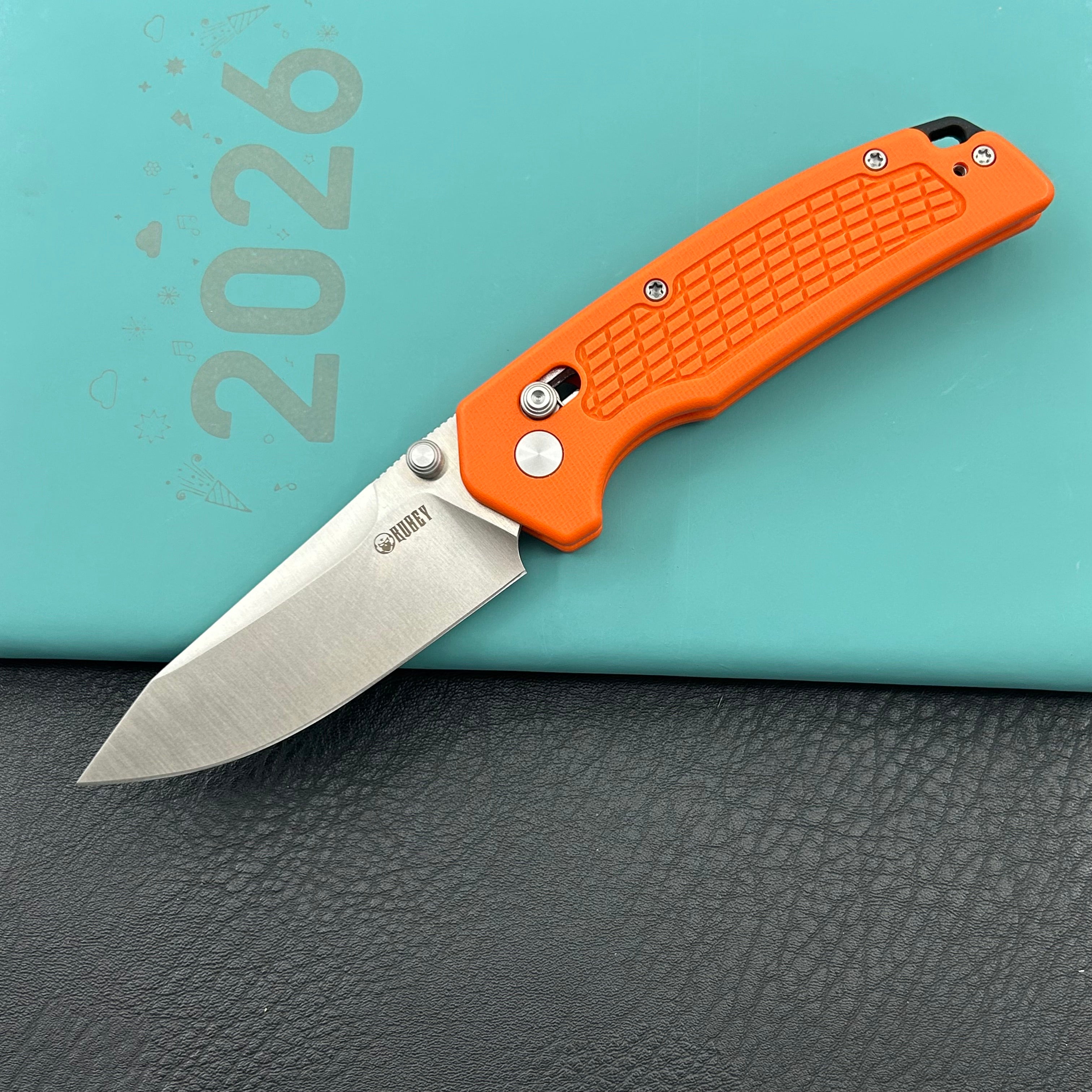 KUBEY knife KU465C Freki Crossbar Lock Orange Folding Knife