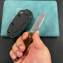 KUBEY KU357C Dust Devil Utlity Knife Fixed Blade Knives Ultem 3.23'' Beadblast 14C28N