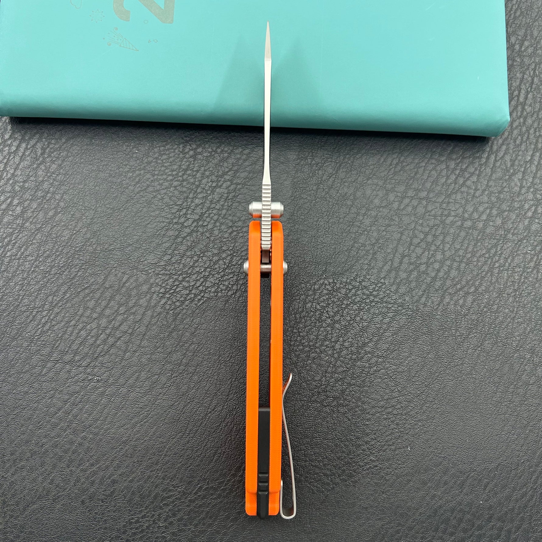 KUBEY knife KU465C Freki Crossbar Lock Orange Folding Knife